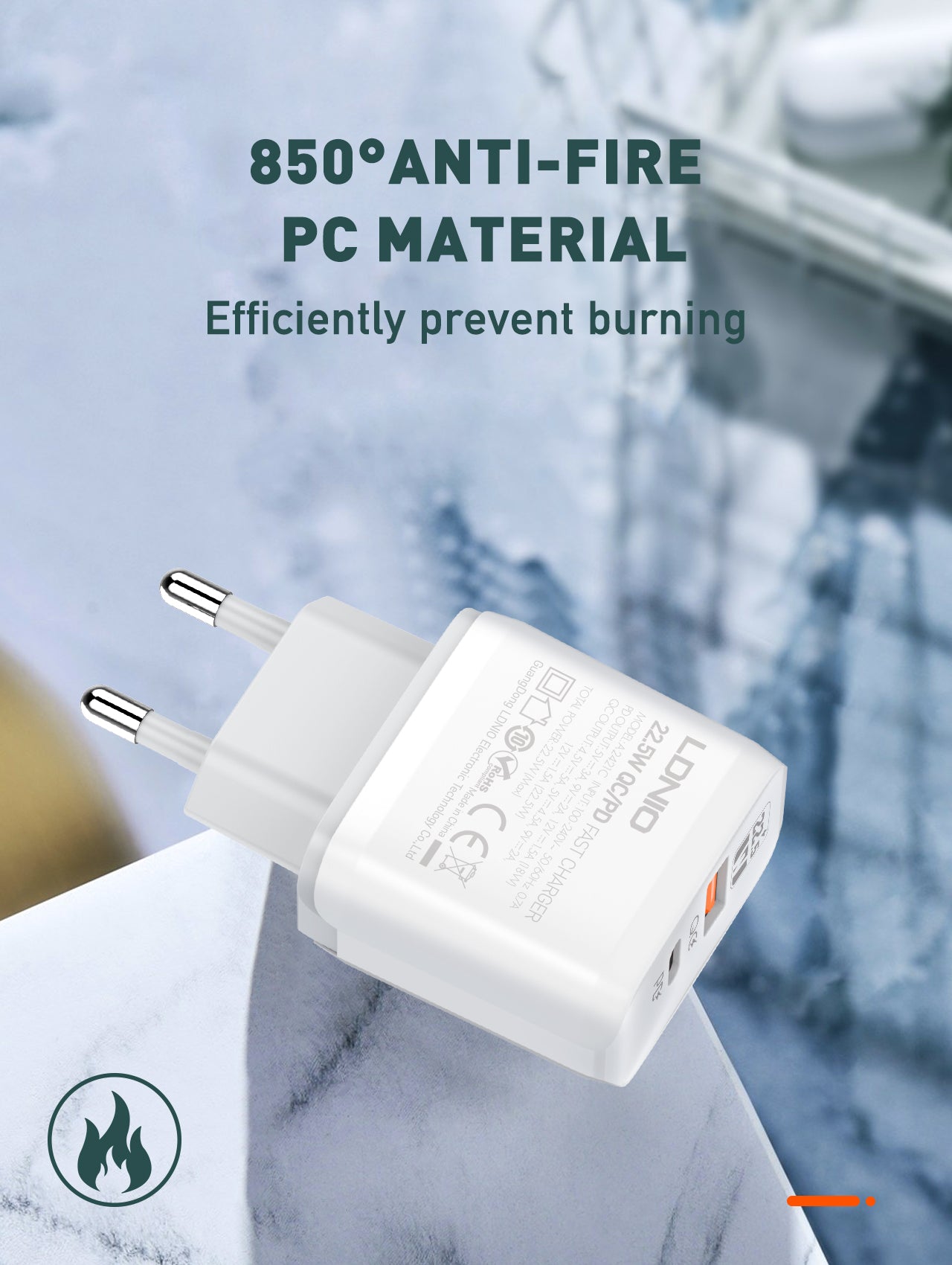 Caricabatterie Rapido da Muro A2421C da 22.5W