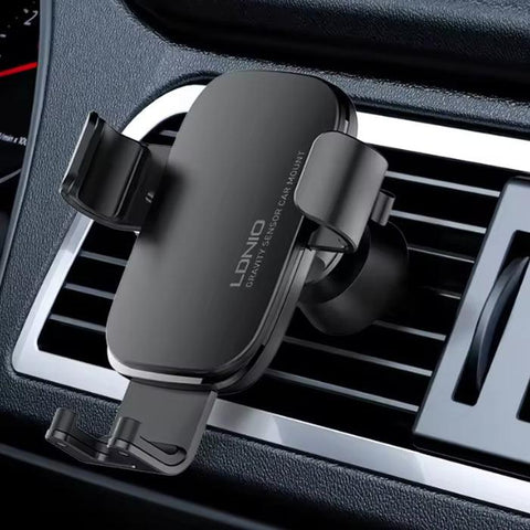 MG10 Upgraded Aluminum Gravity Car Phone Holder Air Vent Car Mount Phone Holder Dashboard Car Holder Mobile Phone Mount