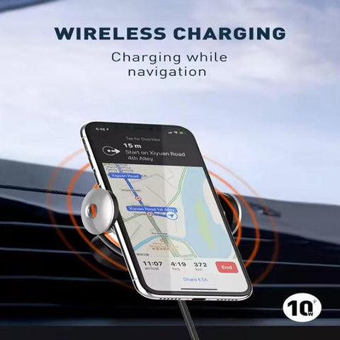 MA02 wireless charging car phone mount can auto clamping with a power of 15W