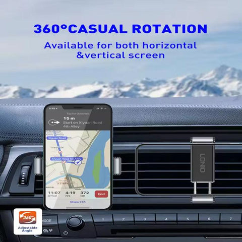 MG04 Portable Strong Elastic-clip Car Holder Mobile Phone Stand Car Air Vent Mount Holder For Phone