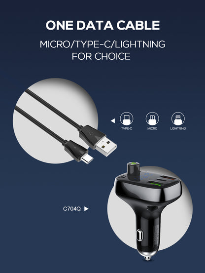 Caricabatterie per auto C704Q e C706Q